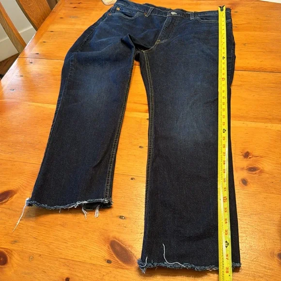 Levi's Mens 511 Jeans - 045114534 - Dark Wash Blue - frayed bottoms 36 x 30 - Picture 15 of 16